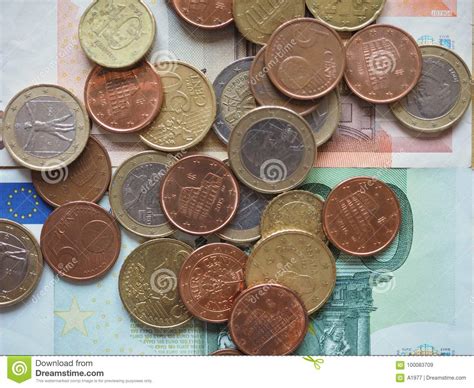 Euro Coins Released By Different Countries Stock Image Image Of