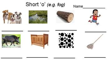 Short 'o' sound - write the word for the image by Tess Kirkham | TpT