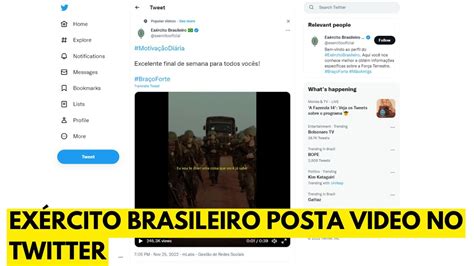 🚨assista ExÉrcito Brasileiro Posta Video EnigmÁtico No Twitter Youtube
