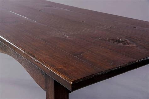 Dark Stained Pine Farm Table At 1stdibs