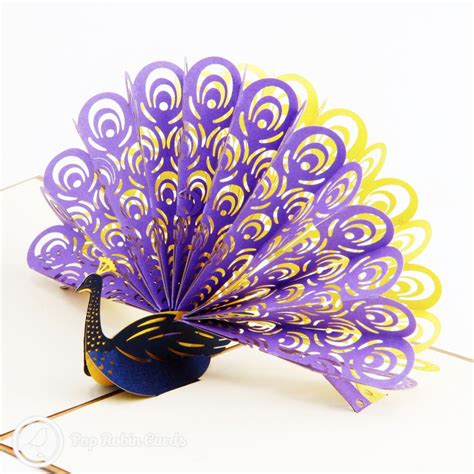 You can have a personalised pop up card delivered directly to the recipient with your personal gift message inside. Peacock 3D Pop-Up Greetings Card | £6.50 | 3D Pop-Up Greetings Card | Pop Robin Cards