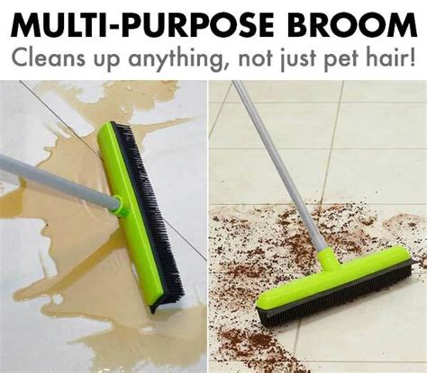 The pet hair rolls with the broom instead of blowing away like a standard broom. Pet Hair Broom - Milky Spoon