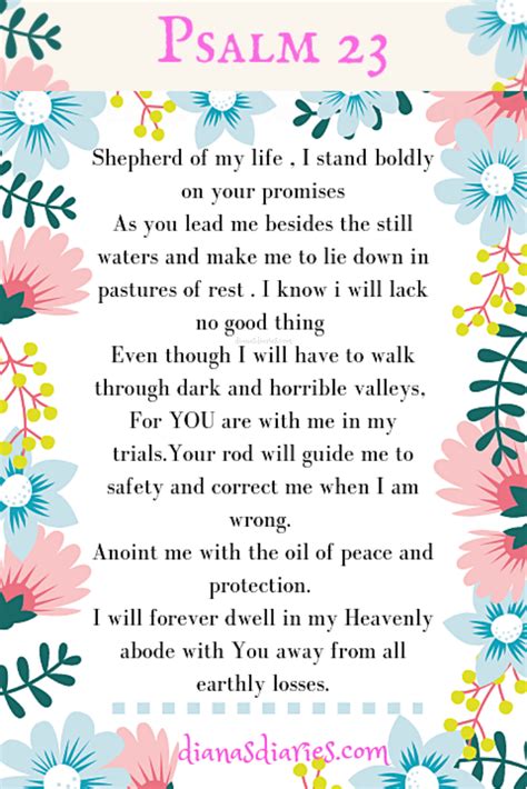 Psalm 23 Nkjv Printable