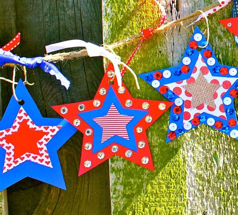 Patriotic Star Banner Craft Crafts For Seniors Summer Crafts Crafts
