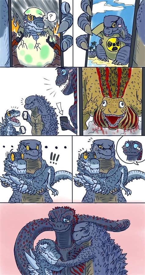 Cómics 4 Dibujos Animados Bonitos Fondo De Pantalla De Godzilla