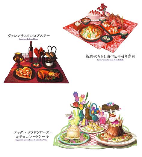 Housing Food Sets Concept Art Final Fantasy Xiv Stormblood Art Gallery