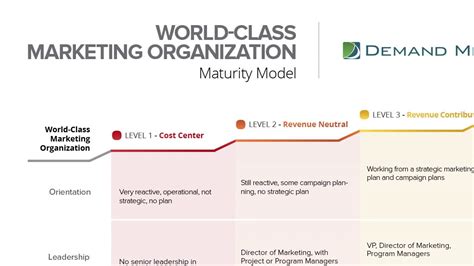 World Class Marketing Maturity Model Youtube