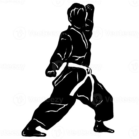 Karate Silhouette Png Hd 9638118 Png