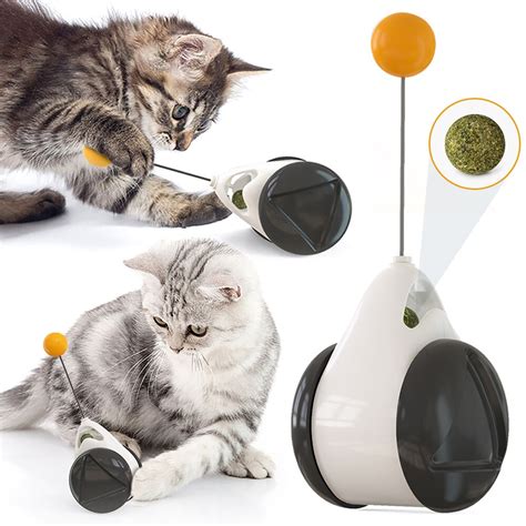 Cat Tumbler Swing Toys Pet Kitten Supplies Cats Catnip Ball Smart