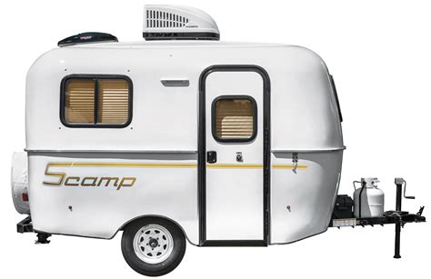 Scamp 13 Fiberglass Lightweight Travel Trailer Camper Standard Layout