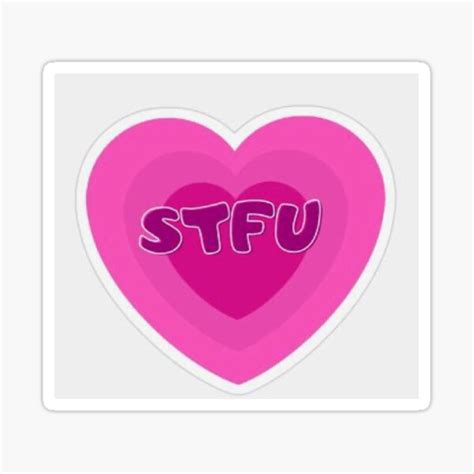Y2k Stfu Sticker Sticker For Sale By Catwalkstickers Redbubble