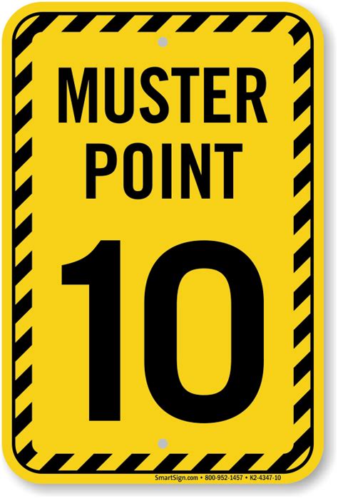 Muster Point Number Ten Sign0 Sku K2 4347 10