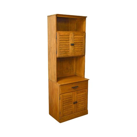 Shop wayfair for the best tall narrow corner cabinet. Brandt Ranch Oak Tall Narrow Bookcase Cabinet w/ Drawer ...