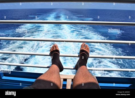 Relaxing On Balcony Of Cruise Ship Hi Res Stock Photography And Images