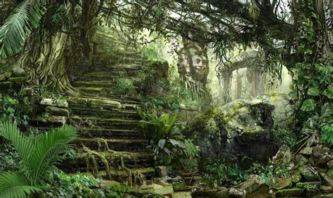 Jungle Ruins Travel Photography Fantasy Landscape Temple Ruins