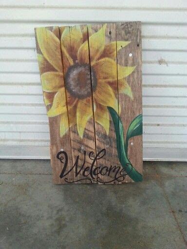 Sunflower Pallet Sign Pallet Art Pallet Painting
