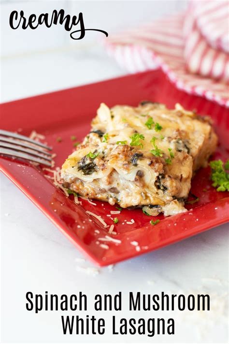 Repeat layers with remaining mushroom mixture, spinach mixture, and noodles, ending with a layer of noodles. Spinach and Mushroom White Lasagna - Recipes Worth Repeating | Recipe in 2020 | Baked veggies ...