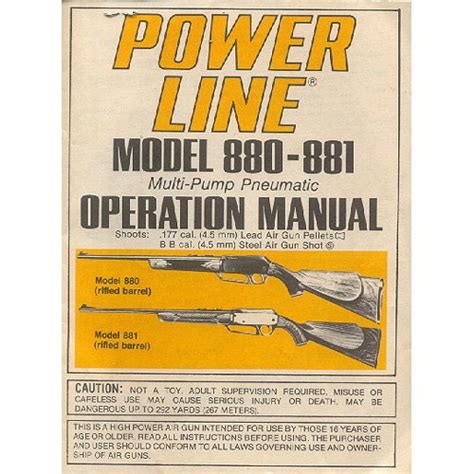 Daisy Powerline 1200 Operation Manual Ginagain