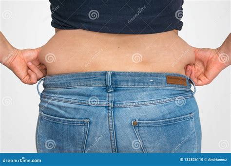 Overweight Woman Body With Fat On Belly Overweight Concept Stock Photo Image Of Health
