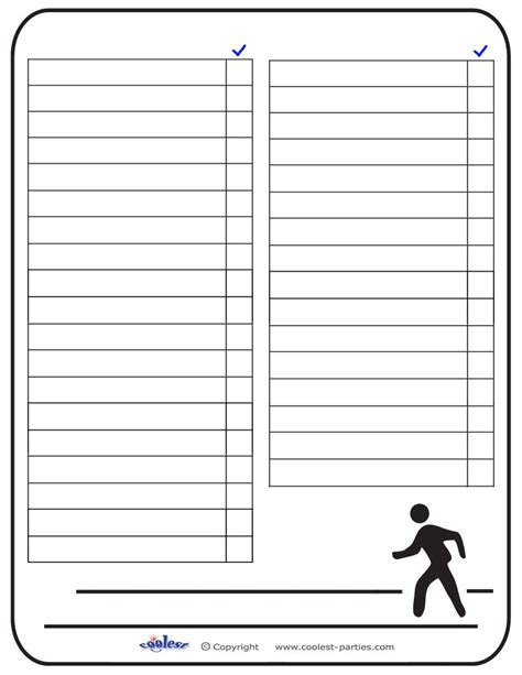 Free Blank Scavenger Hunt Template Printable Form Templates And Letter