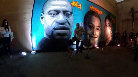 The art work crumbled amid a storm shortly after 5 p.m. George Floyd Mural Tour + Candle Light Vigil hosted by DJ KayRich & Ducle Up Front - YouTube