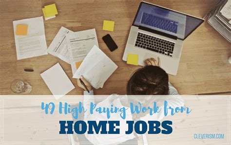 49 High Paying Work From Home Jobs Cleverism