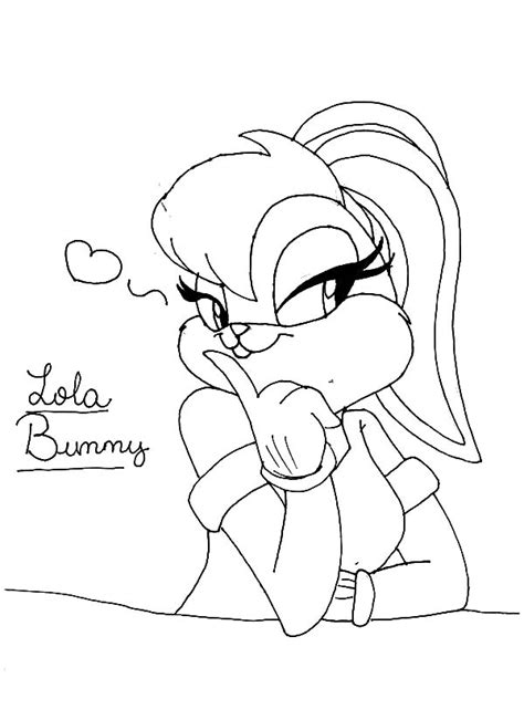 Search through 52231 colorings, dot to dots, tutorials and silhouettes. Sweet Baby Lola Bunny Coloring Pages - Download & Print ...