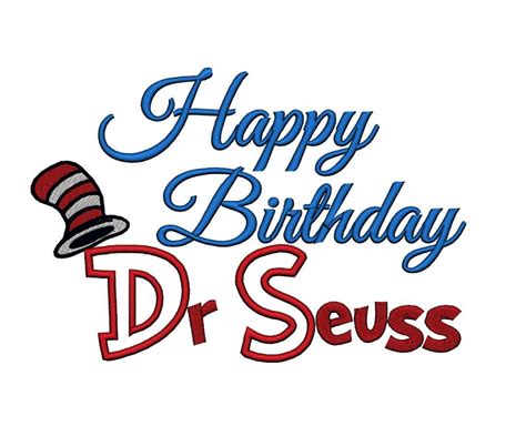 Happy Birthday Dr Seuss Printable