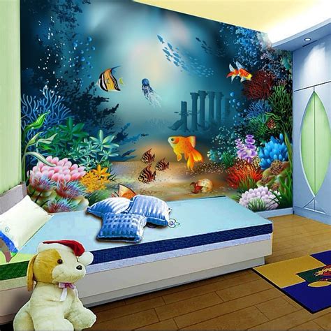 Wallpaper Cartoon Non Woven Children Room Self Adhesive