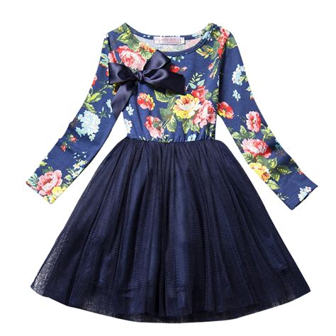 Long Sleeve Quality Baby Kids Clothes Winter Dress For Girl Lace