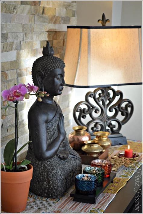 It is often used in its broad variety of cultural and artistic shapes. Buddha, peaceful corner, zen, home decor, interior styling ...