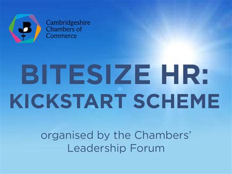 Bitesize Hr Kickstart Scheme Cambridgeshire Chambers Of Commerce