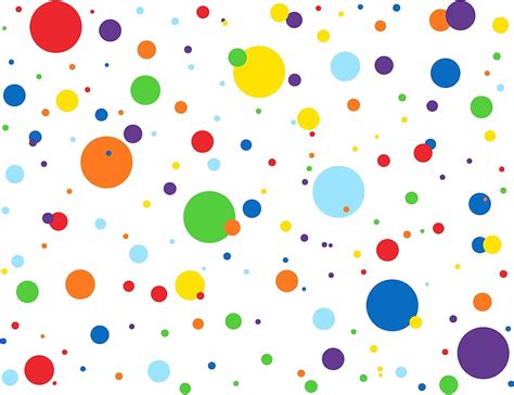 Mozamy Creative Dots Wall Decals Count Primary Colors Dots Decals