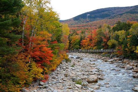 Fall Foliage In New Hampshire White Mountains Lincoln New Hampshire