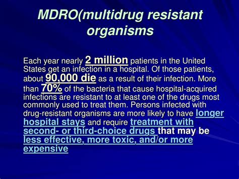 Ppt Mdromultidrug Resistant Organisms Powerpoint Presentation Free