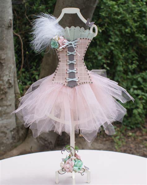 altered dressform paper dress doll dress form miniature dress