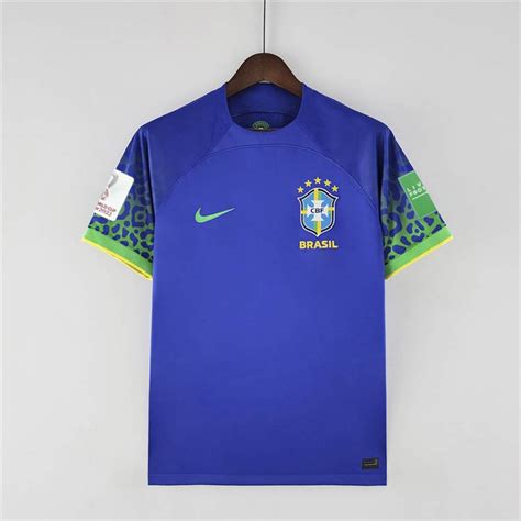 Brazil World Cup 2022 Away Soccer Jersey Blue Soccer Shirt Soccer777