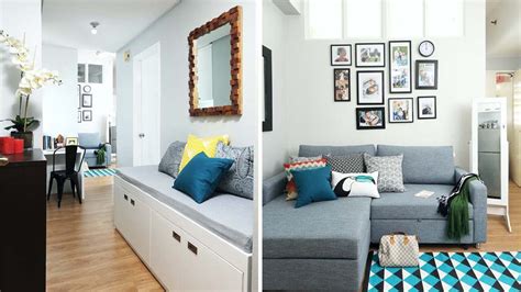 Small condo living room designs. How To Turn A Tiny Condo For Four Into A Contemporary ...