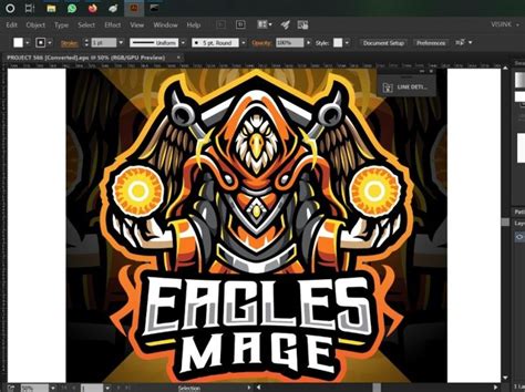 Eagles Mage Esport Mascot Logo By Visink In 2021 Esports Logo Logo