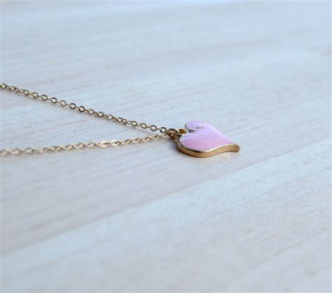 Pink Heart Necklace On Luulla