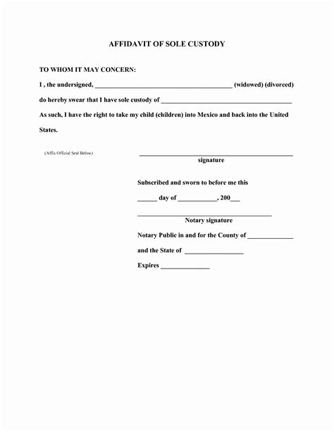Child Custody Letter Template Collection Letter Template Collection