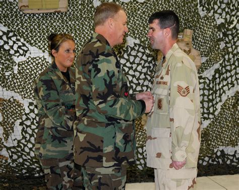 2 Warbirds Receive Af Combat Action Medal Minot Air Force Base