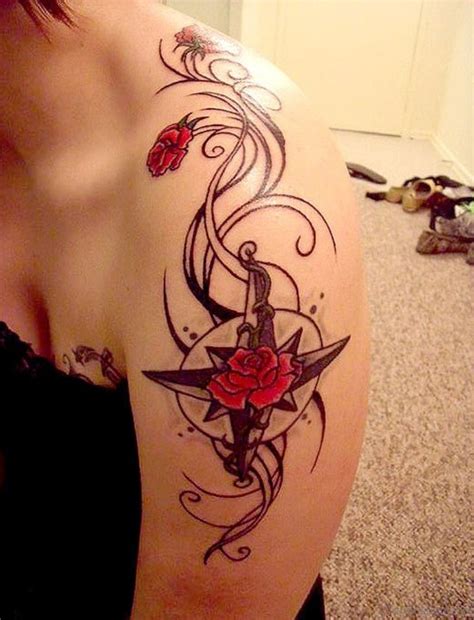 See more ideas about tattoos, pretty tattoos, body art tattoos. 63 Elegant Compass Tattoos For Shoulder