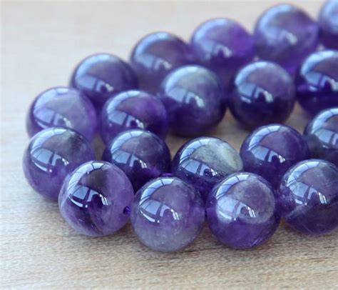 Amethyst Beads Medium Purple 10mm Round Golden Age Beads