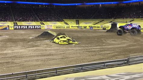 Monster Jam 2018 Detroit 1 Mad Scientist Freestyle Youtube