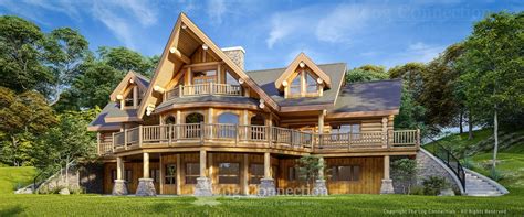Bavariandream Log Home Design By The Log Connection