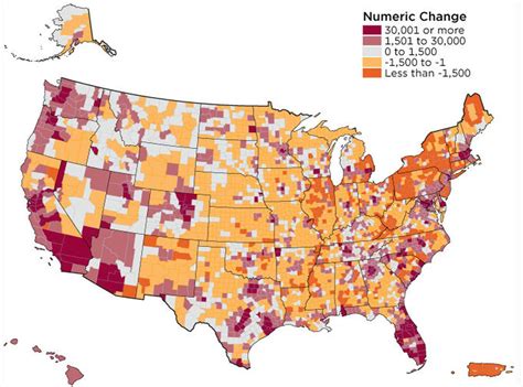 Americas 50 Fastest Growing And Shrinking Counties New Census