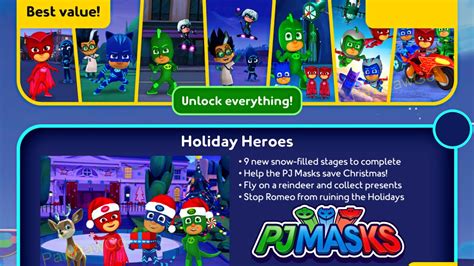 Pj Masks Hero Academy 5 Christmas Holiday Heroes Unlocked Youtube
