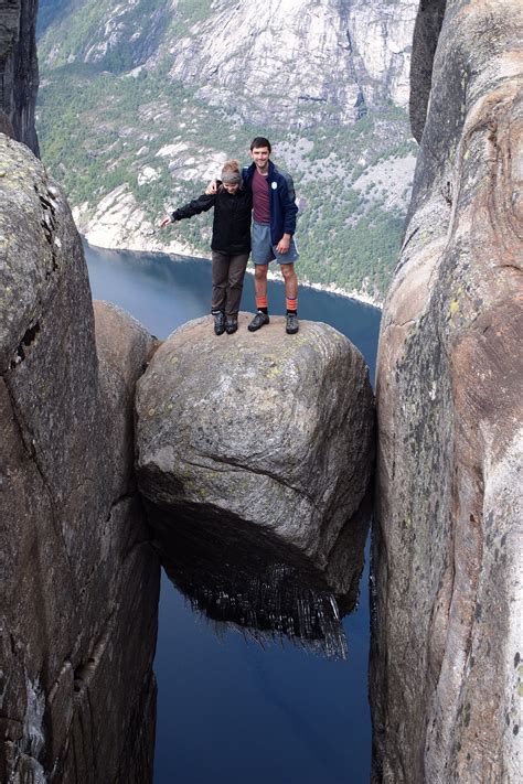 Kjerag tourist information facebook home page has very good daily weather updates, warnings and advice for this. Kjeragbolten is a boulder on Mt. Kjerag in Norway. It's ...