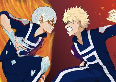 Todoroki Vs Bakugou By Venon88 On Deviantart